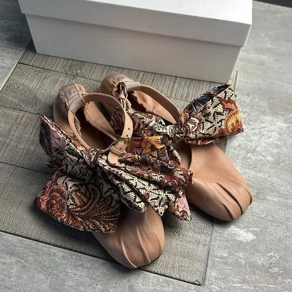 NEW Ulla Johnson Eliza Bow Ballet Flat Shoes!!