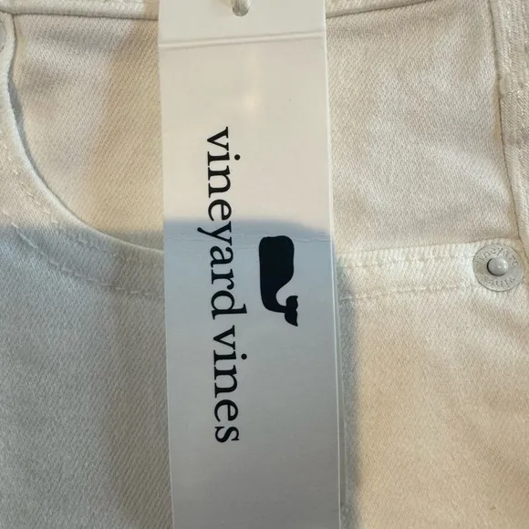 NEW Vineyard Vines white denim skirt size 0 JEAN preppy old money