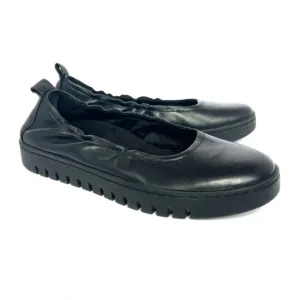 NEW Vionic Uptown Women's Black Leather Ballet Slip-On Shoes Sz 7.5