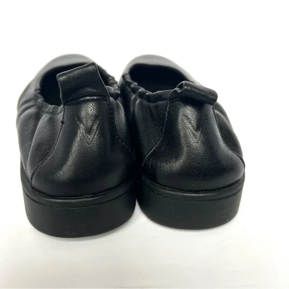 NEW Vionic Uptown Women's Black Leather Ballet Slip-On Shoes Sz 7.5