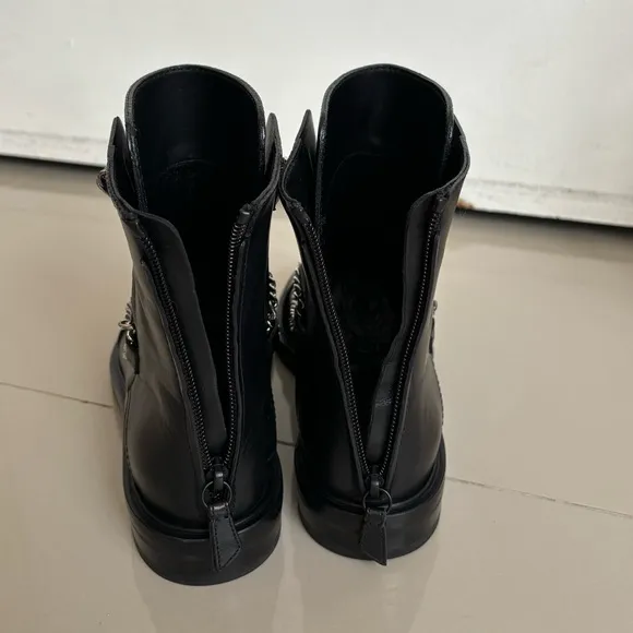 NEW‼️ With box $1,109 CASADEI Ankle Boots with chain details Size EU 36/US 5.5