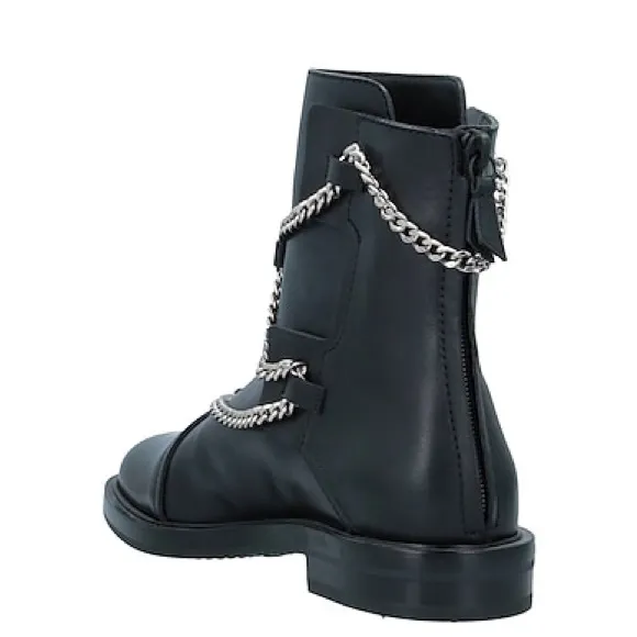 NEW‼️ With box $1,109 CASADEI Ankle Boots with chain details Size EU 36/US 5.5