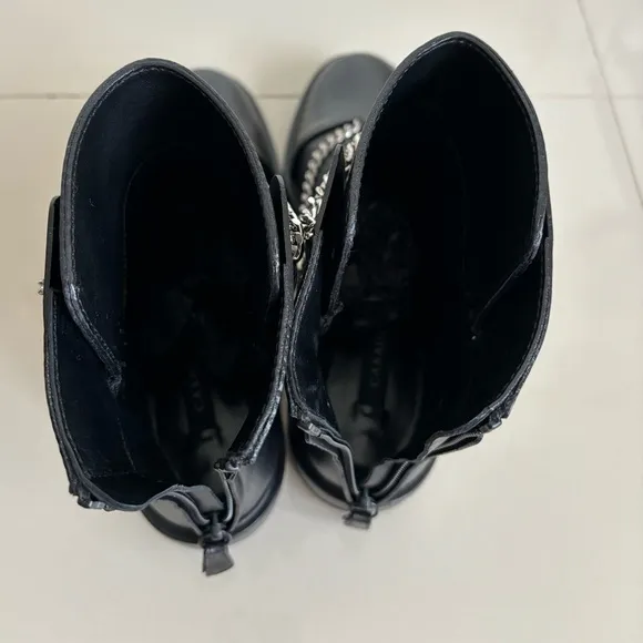 NEW‼️ With box $1,109 CASADEI Ankle Boots with chain details Size EU 36/US 5.5