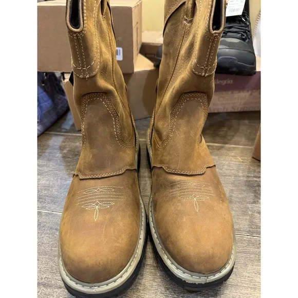 NEW Wolverine RAIDER DURASHOCKS Size 13 M MEN WESTERN WORK IN REAL Brown W220038