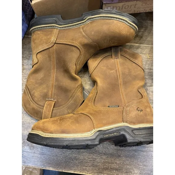 NEW Wolverine RAIDER DURASHOCKS Size 13 M MEN WESTERN WORK IN REAL Brown W220038