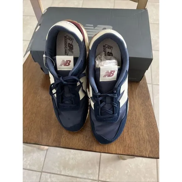*NEW* Youth New Balance 237 GS WIDE Blue Beige‎ GS237cM Sz7