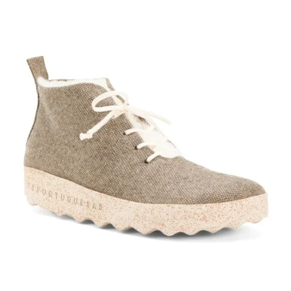 New!ASPORTUGUESAS Wool Ankle Boots