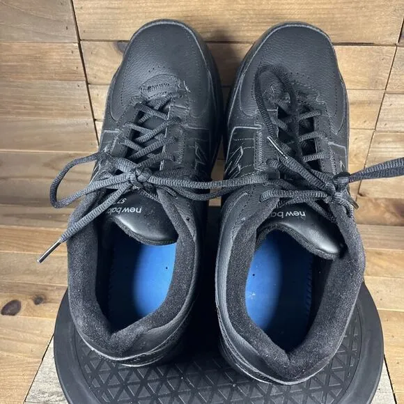 New Balance 577 Mens Sz US 11 2E Lace Up Black Athletic Shoes NO INSOLES