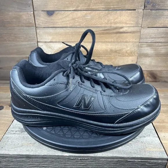 New Balance 577 Mens Sz US 11 2E Lace Up Black Athletic Shoes NO INSOLES