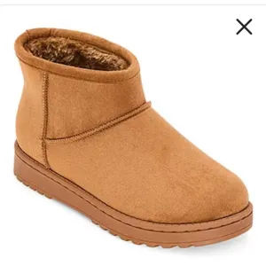 ✨NEW✨IN BOX💕✨Arizona Slater Flat Heel Winter Ankle Booties Boots Tan 6