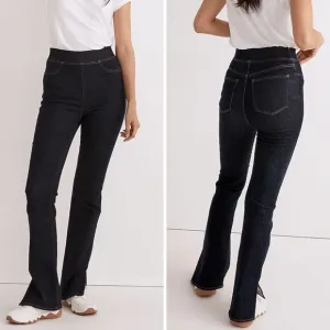 NEW Madewell Pull-On Skinny Flare‎ Jeans in Havenley Wash, 28