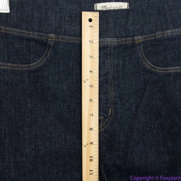 NEW Madewell Pull-On Skinny Flare‎ Jeans in Havenley Wash, 28