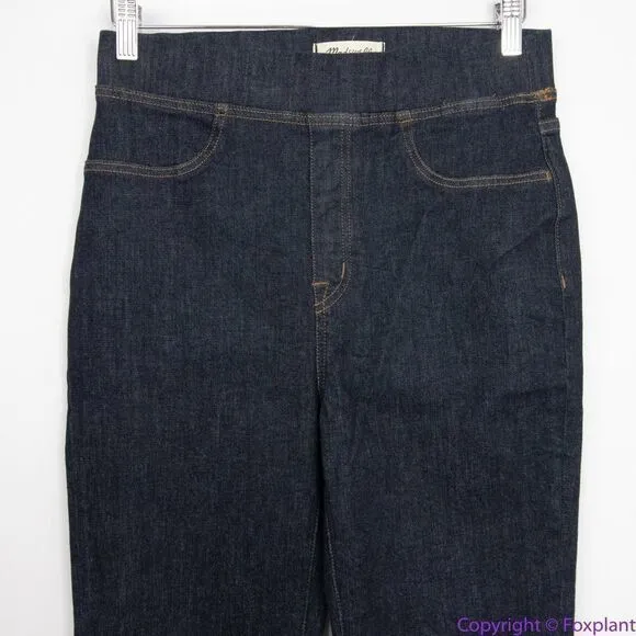 NEW Madewell Pull-On Skinny Flare‎ Jeans in Havenley Wash, 28