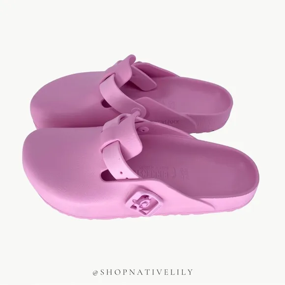 NIB Birkenstock EVA Women’s Boston Clog Shoes | Sz 38 (US 7) Narrow | Pink