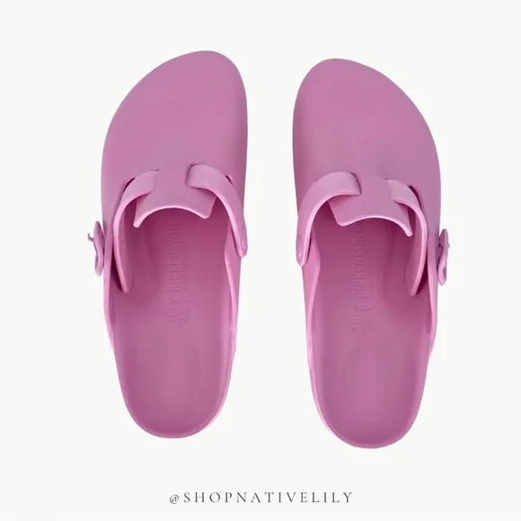 NIB Birkenstock EVA Women’s Boston Clog Shoes | Sz 38 (US 7) Narrow | Pink