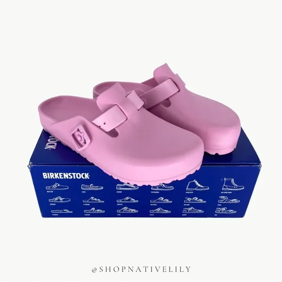 NIB Birkenstock EVA Women’s Boston Clog Shoes | Sz 38 (US 7) Narrow | Pink