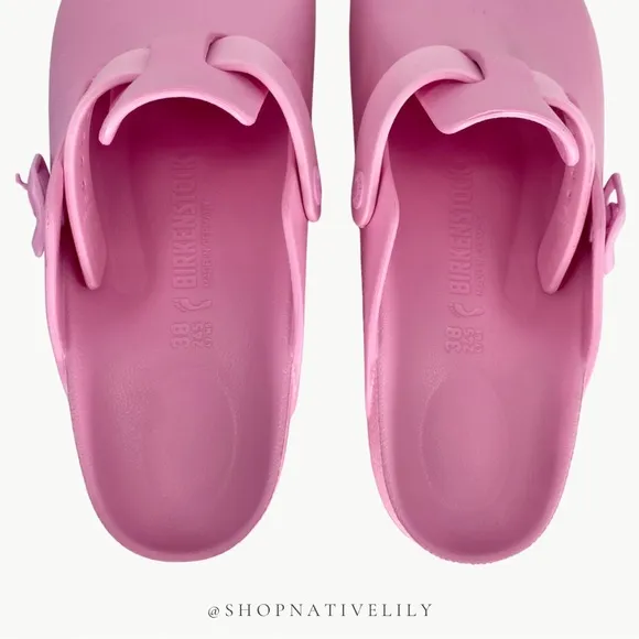 NIB Birkenstock EVA Women’s Boston Clog Shoes | Sz 38 (US 7) Narrow | Pink