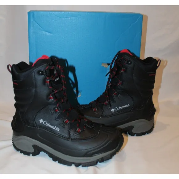 NIB‎ Columbia Men's Bugaboot III Black Snow Boots SZ 8.5 Women's SZ 10.5