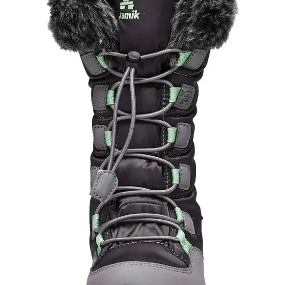 NIB Girls Sz Youth 13 faux midcalf fur Prairie boots glam rain snow winter
