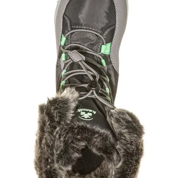 NIB Girls Sz Youth 13 faux midcalf fur Prairie boots glam rain snow winter