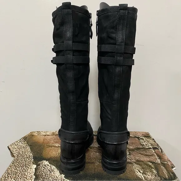 NIB MJUS Black Tall Boots Size 38