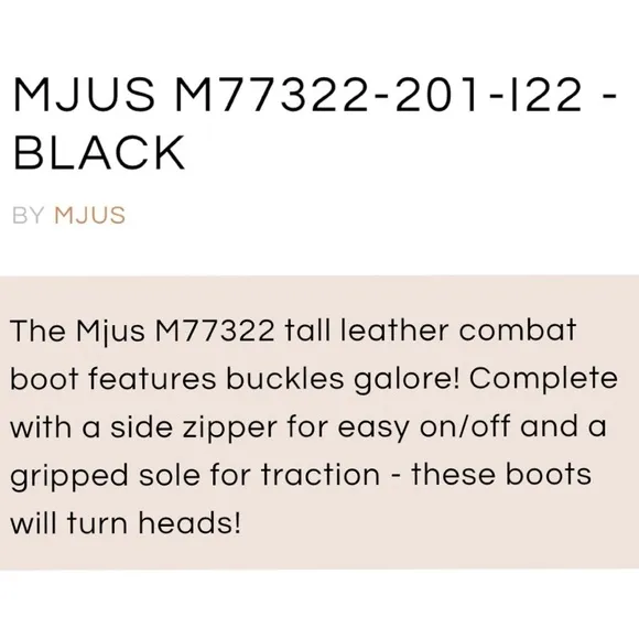 NIB MJUS Black Tall Boots Size 38