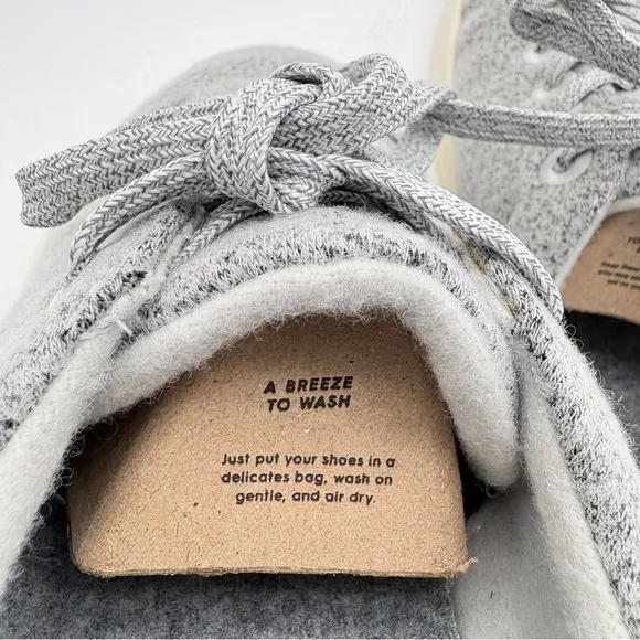 NIB NWT Mens Size 11 Dapple Grey Allbirds Wool Piper Laceup Soft Sneakers, Shoes