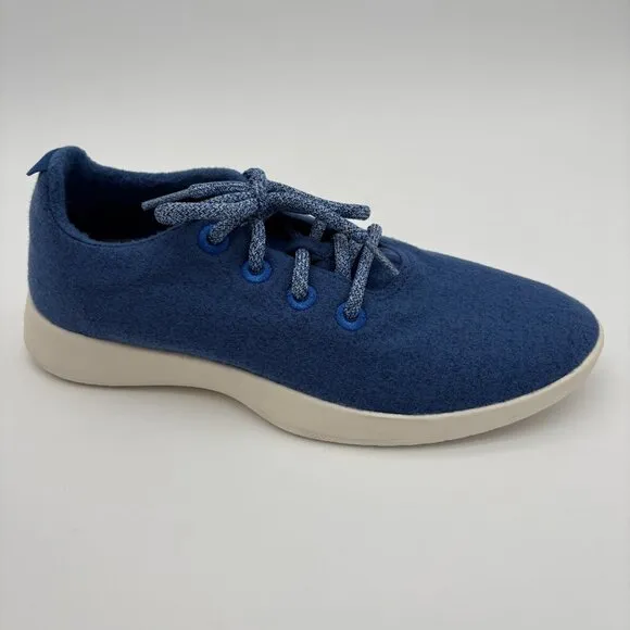 NIB NWT Men's Size 9 Allbirds Tuke River Blue Wool Runner Walking Running Shoes