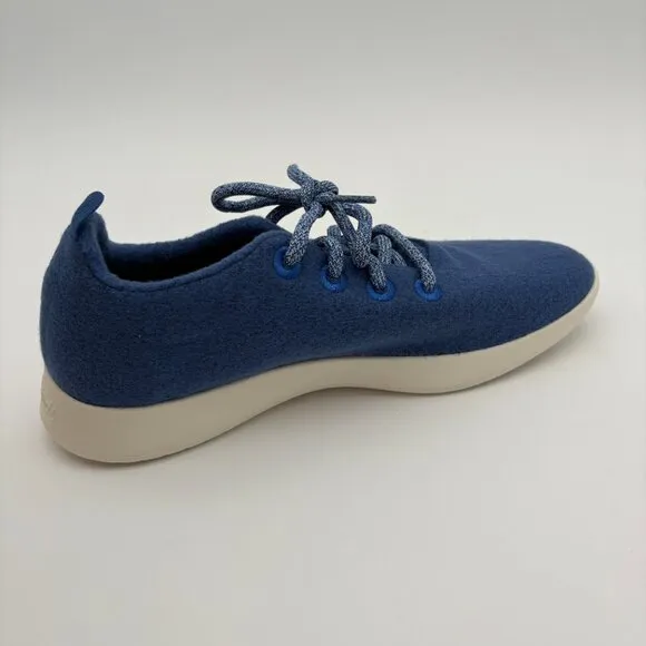 NIB NWT Men's Size 9 Allbirds Tuke River Blue Wool Runner Walking Running Shoes