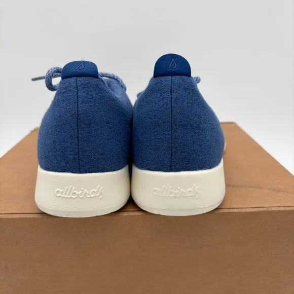 NIB NWT Men's Size 9 Allbirds Tuke River Blue Wool Runner Walking Running Shoes