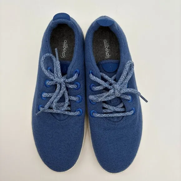 NIB NWT Men's Size 9 Allbirds Tuke River Blue Wool Runner Walking Running Shoes