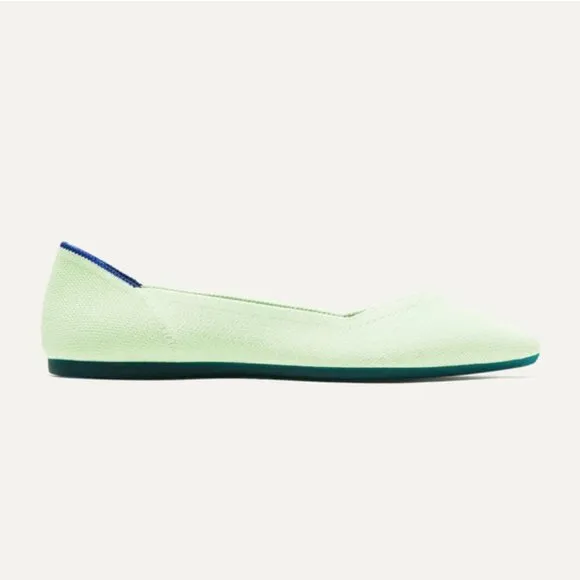 NIB Rothy's The Point Shoes in Sour Apple (SIZES 7   7.5) NWT / NIB