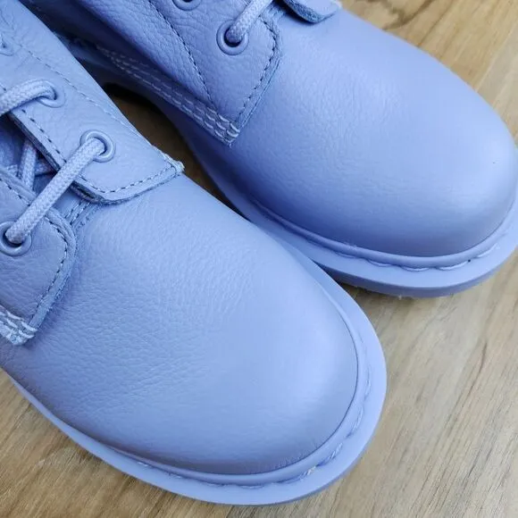 🩵NIB Dr. Martens Zen Blue Mono Pascal Virginia Leather 1460 Boots Size 8