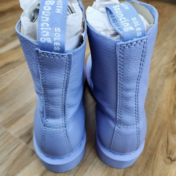 🩵NIB Dr. Martens Zen Blue Mono Pascal Virginia Leather 1460 Boots Size 8