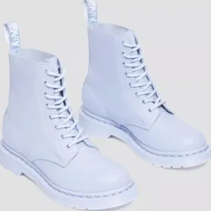 🩵NIB Dr. Martens Zen Blue Mono Pascal Virginia Leather 1460 Boots Size 9