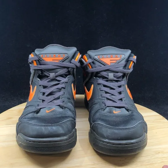 Nike Air Flight Falcon Men's Sz 11.5 Black Bright Citrus-Night  397204-080