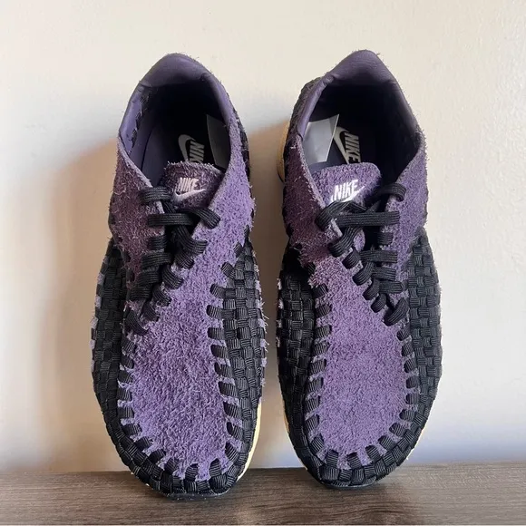 NIKE Air Footscape Woven Dark Raisin Black Women's Shoe Size 7 #295