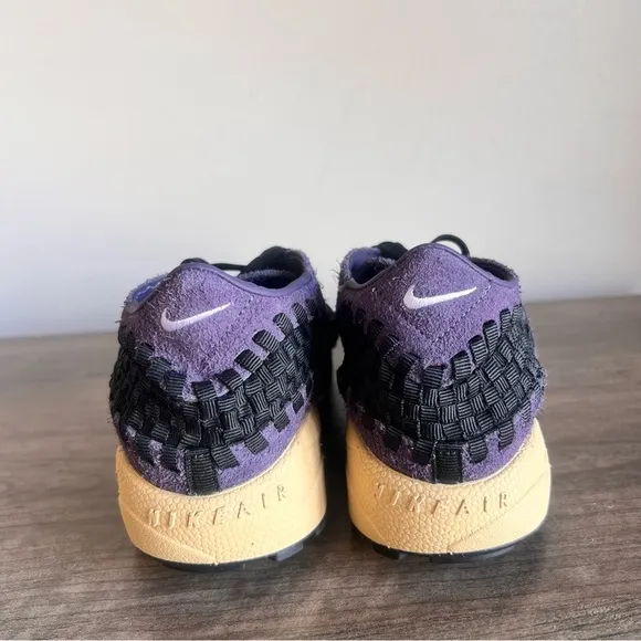 NIKE Air Footscape Woven Dark Raisin Black Women's Shoe Size 7 #295