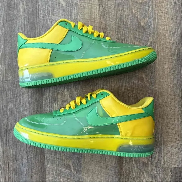 Nike Air Force 1 Low iD ID Translucent Green Yellow Oregon Ducks l