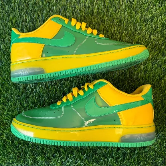Nike Air Force 1 Low iD ID Translucent Green Yellow Oregon Ducks l
