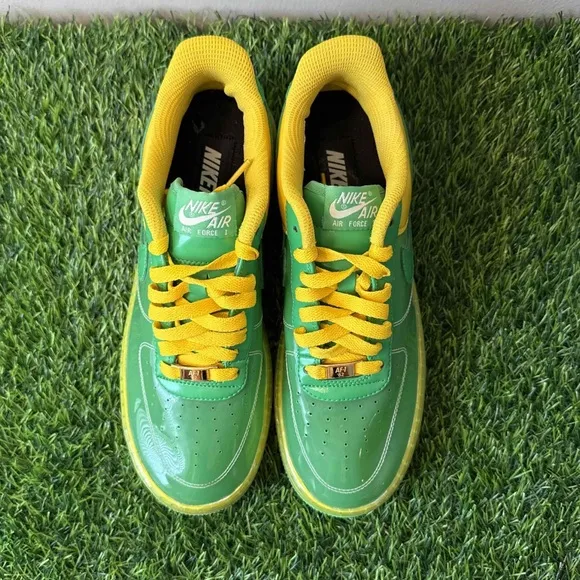 Nike Air Force 1 Low iD ID Translucent Green Yellow Oregon Ducks l