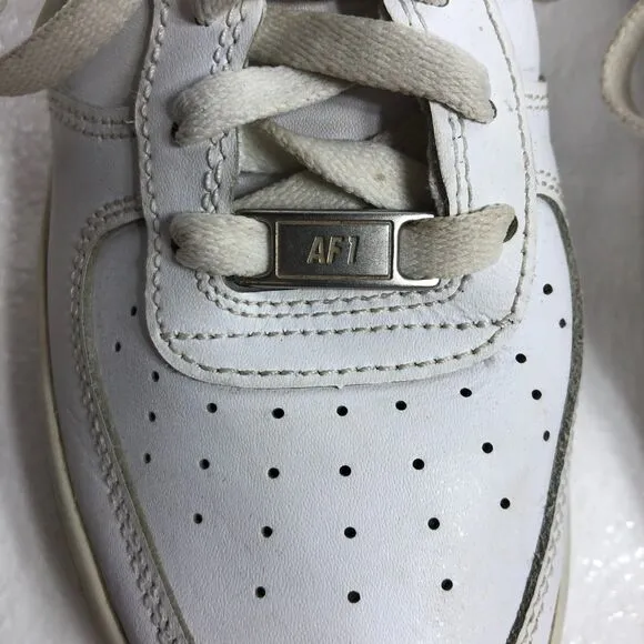 Nike Air Force 1 Shoes Youth Size 5.5 White Leather DH2920-111