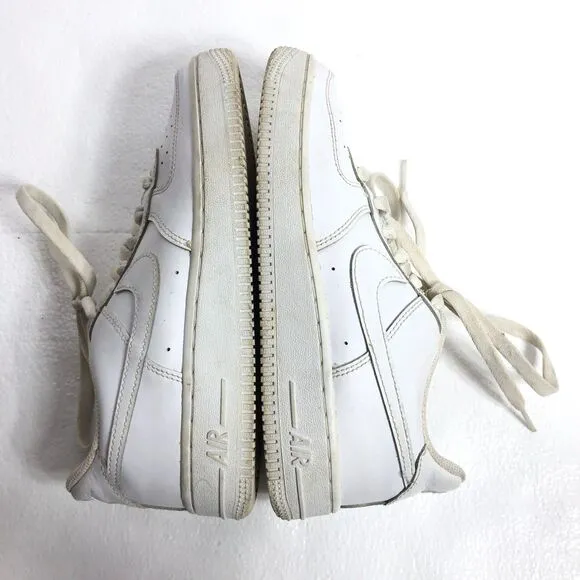 Nike Air Force 1 Shoes Youth Size 5.5 White Leather DH2920-111