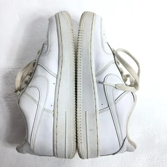 Nike Air Force 1 Shoes Youth Size 5.5 White Leather DH2920-111