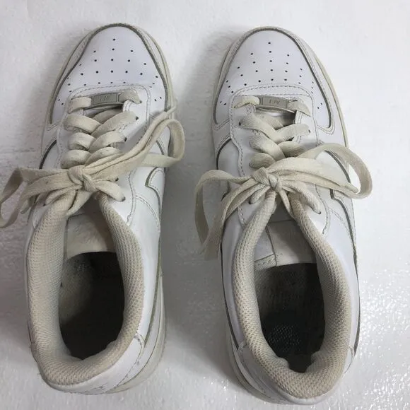 Nike Air Force 1 Shoes Youth Size 5.5 White Leather DH2920-111