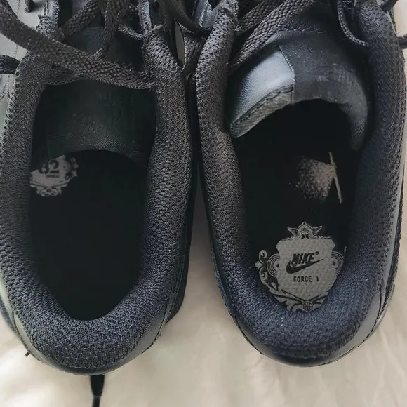 Nike Air Force One Youth Kids Black Sneakers
