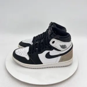 Nike Air Jordan 1 Men Size 5.5 555088-108 White Bleached Coral Black Shoes
