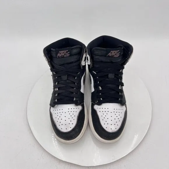 Nike Air Jordan 1 Men Size 5.5 555088-108 White Bleached Coral Black Shoes