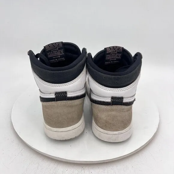Nike Air Jordan 1 Men Size 5.5 555088-108 White Bleached Coral Black Shoes