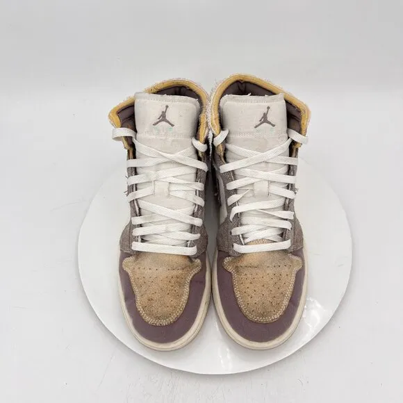 Nike Air Jordan 1 Men Size 9.5 DM9652-102 Craft Inside Out Taupe Haze Brown Shoe